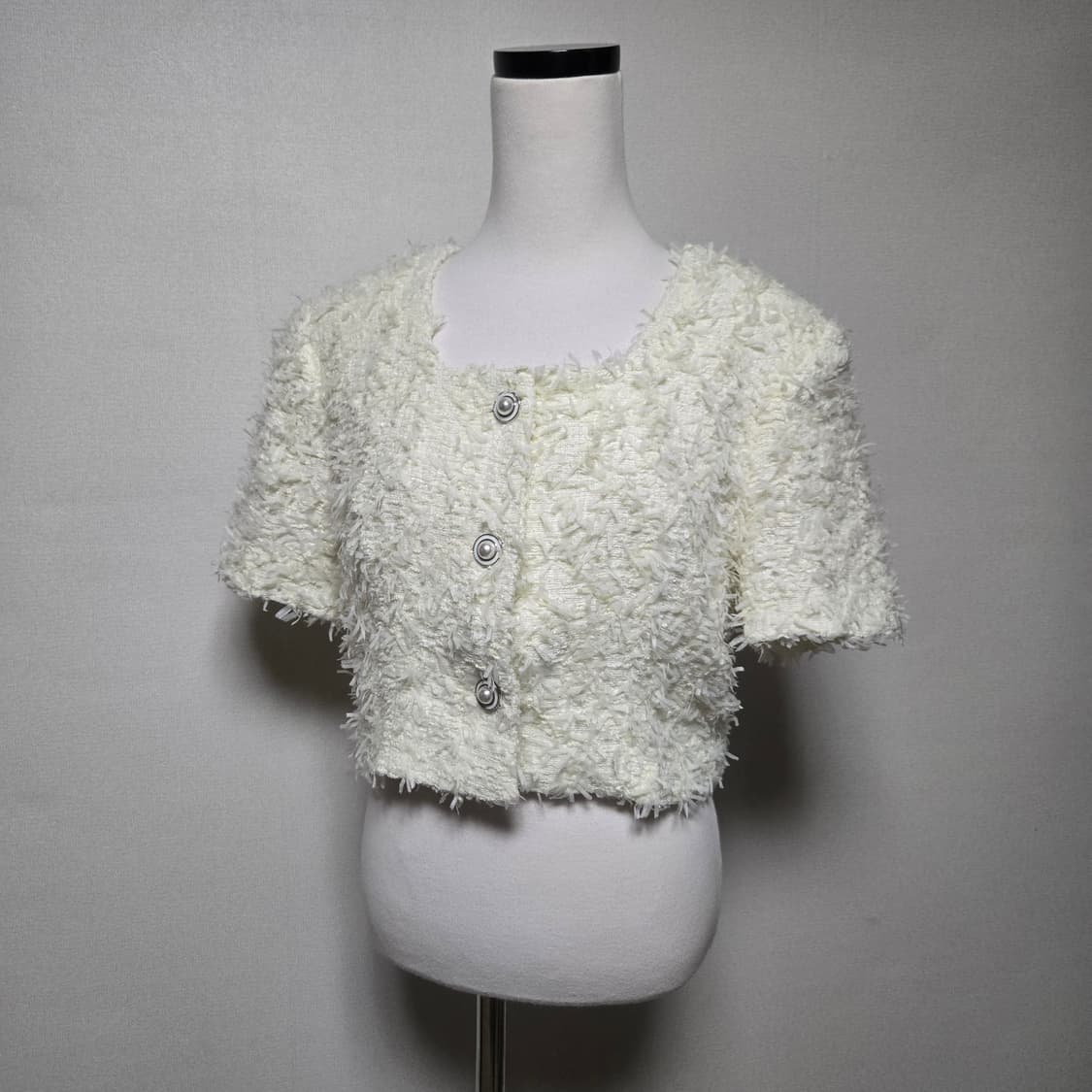 드헤베 스퀘어 넥 트위드 썸머 자켓 / 여성 자켓/ 여자 자켓  상품이미지7