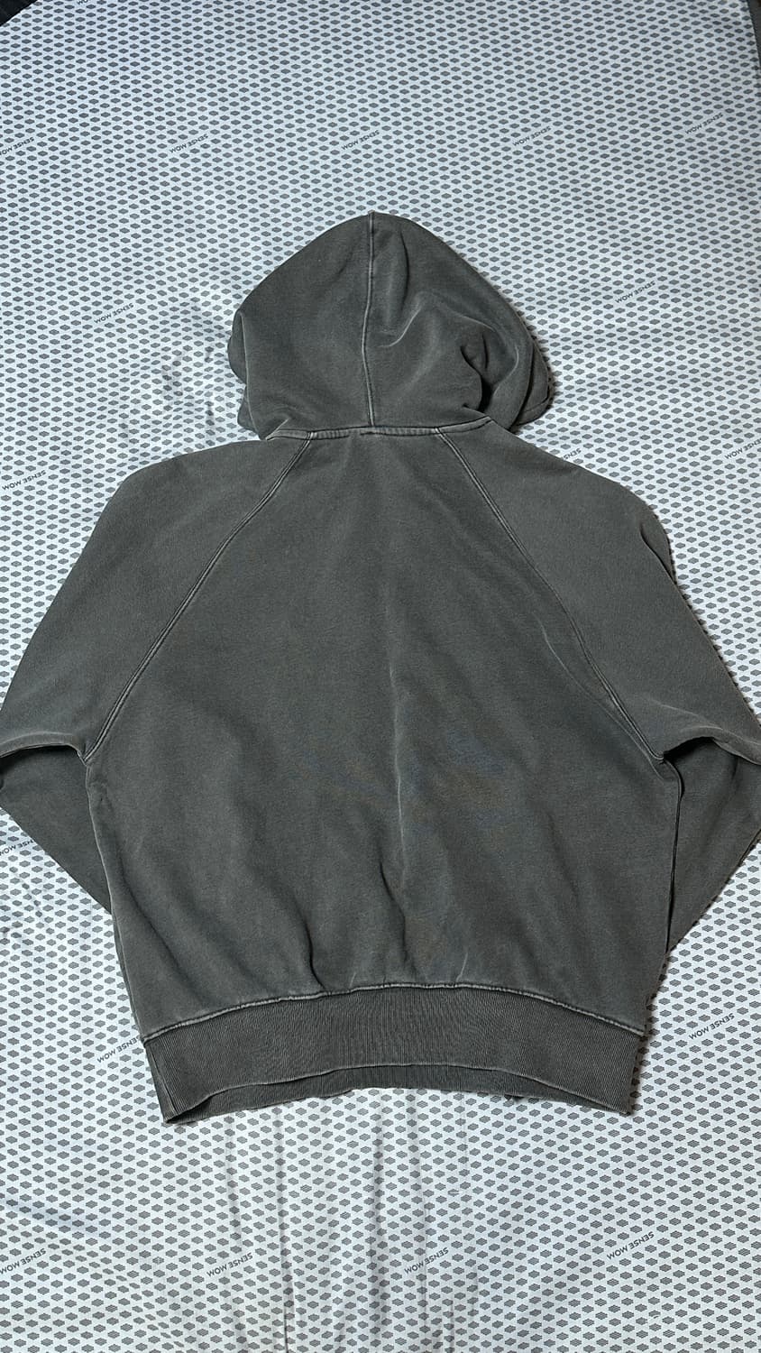 프리즘웍스 피그먼트 다잉 후드티 차콜 M 상품이미지2
