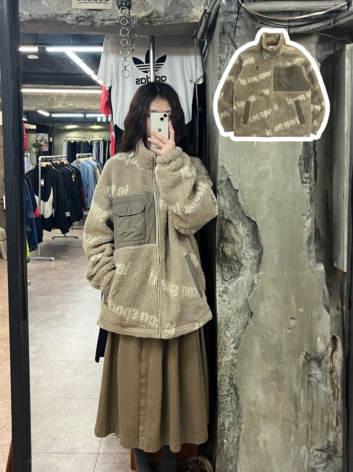 르꼬끄 플리스 자켓 베이지 105 (XL) #csz2374 상품이미지1