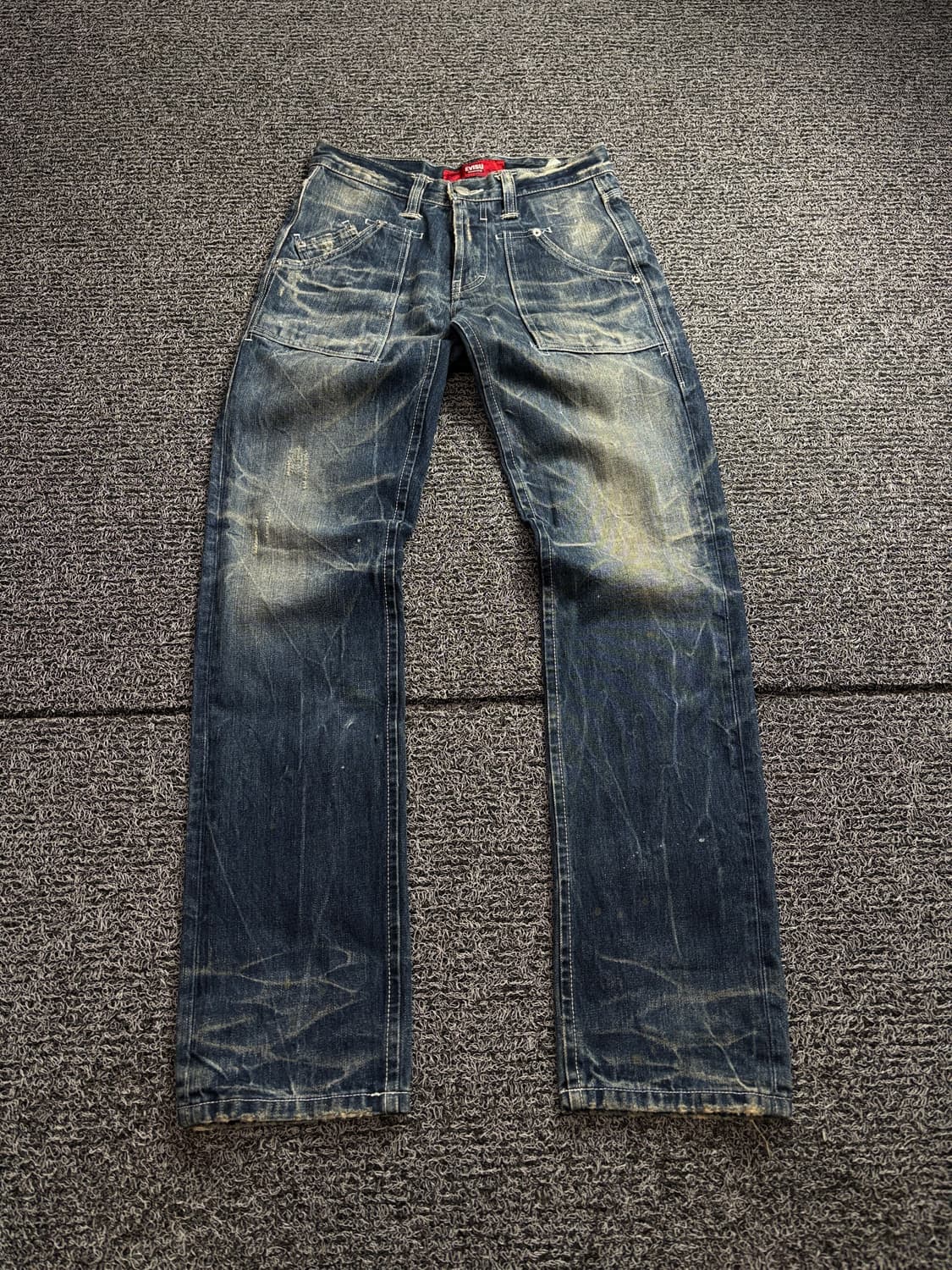 에비수 시그니처 로고 워싱 데저트 데님 팬츠 2401 상품이미지2