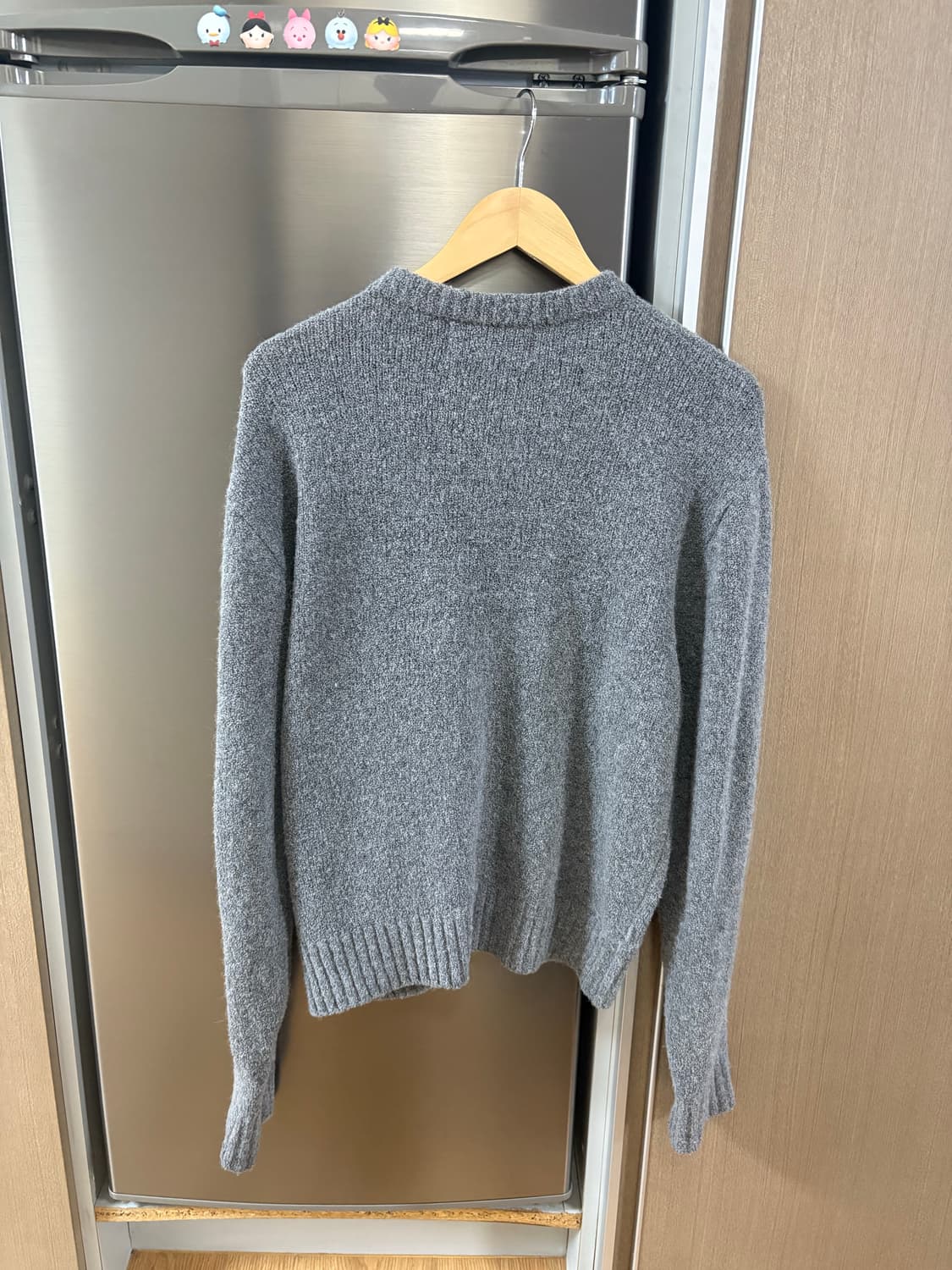 토니웩 베이비 알파카 브러시드 가디건 그레이 XL 상품이미지5