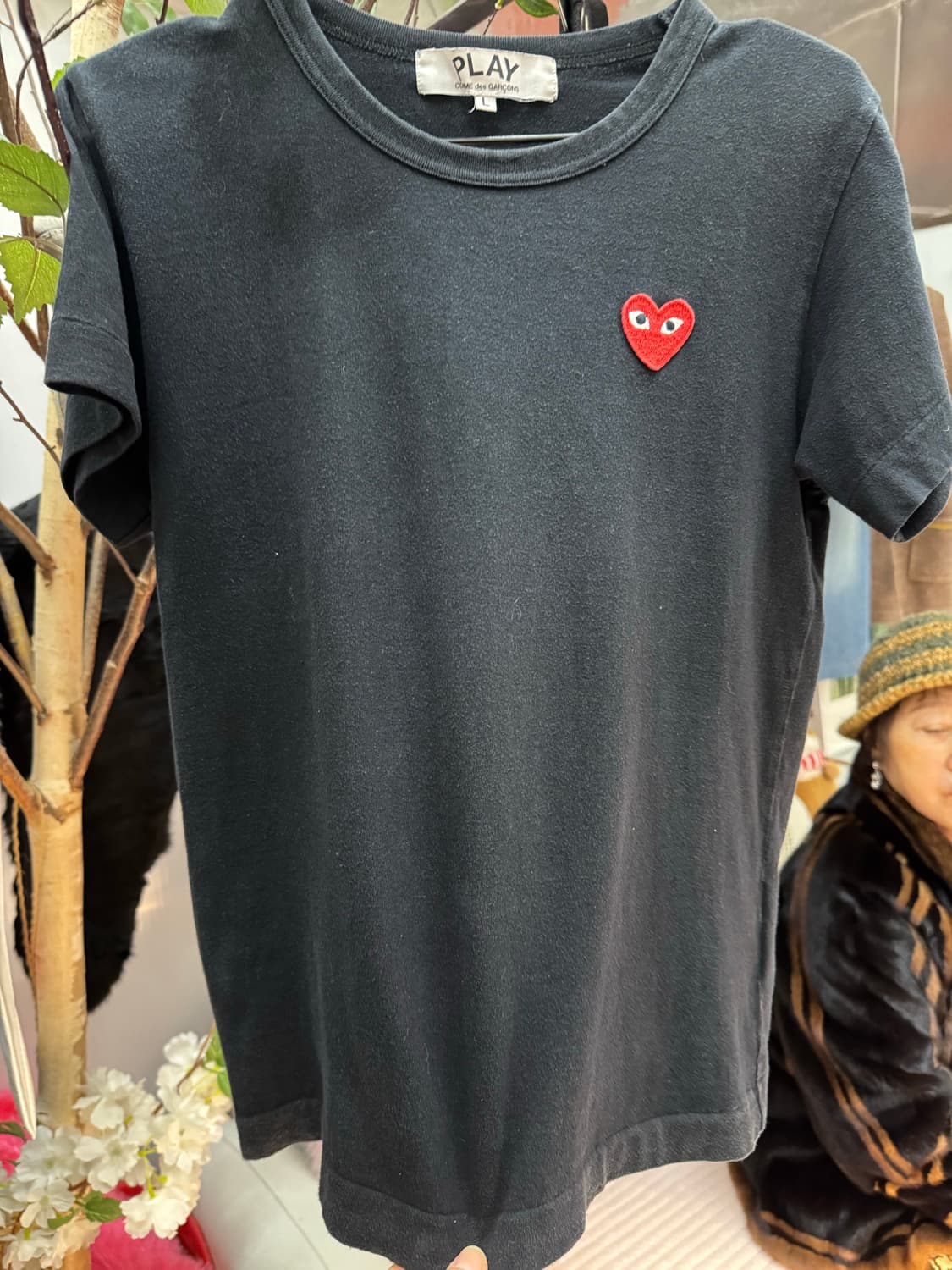꼼데가르송 플레이 하트 로고 티셔츠 상품이미지3