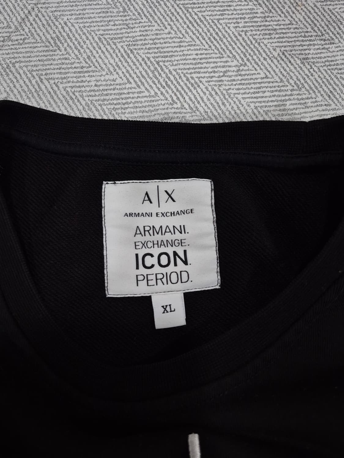 정품 아르마니 익스체인지 블랙 맨투맨 티셔츠 남성 105사이즈 상품이미지3