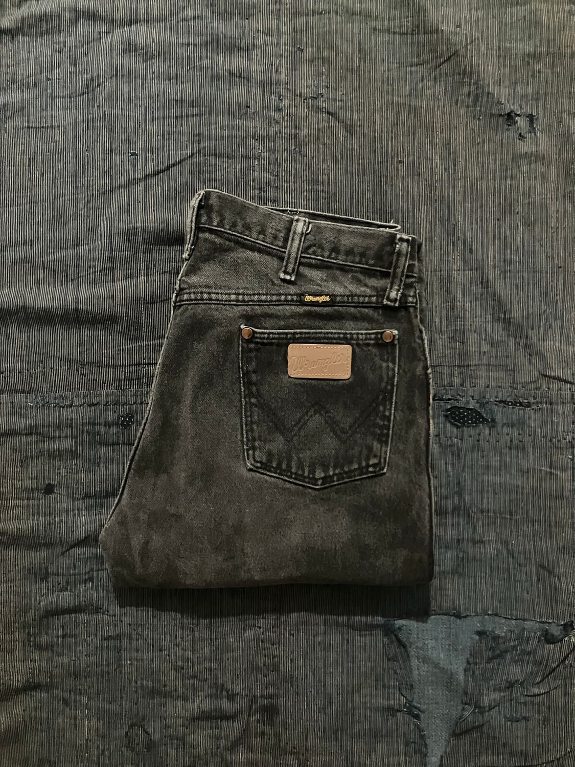 🇺🇸 90s USA 빈티지 랭글러 13MWZWK 블랙 데님 팬츠 상품이미지1
