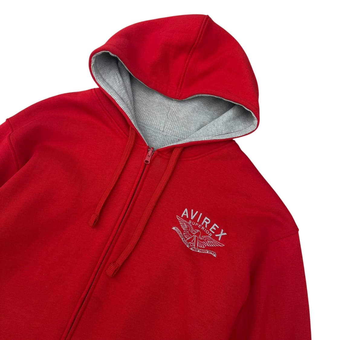 아비렉스 리버시블 오버사이즈 와플 후드집업 상품이미지7