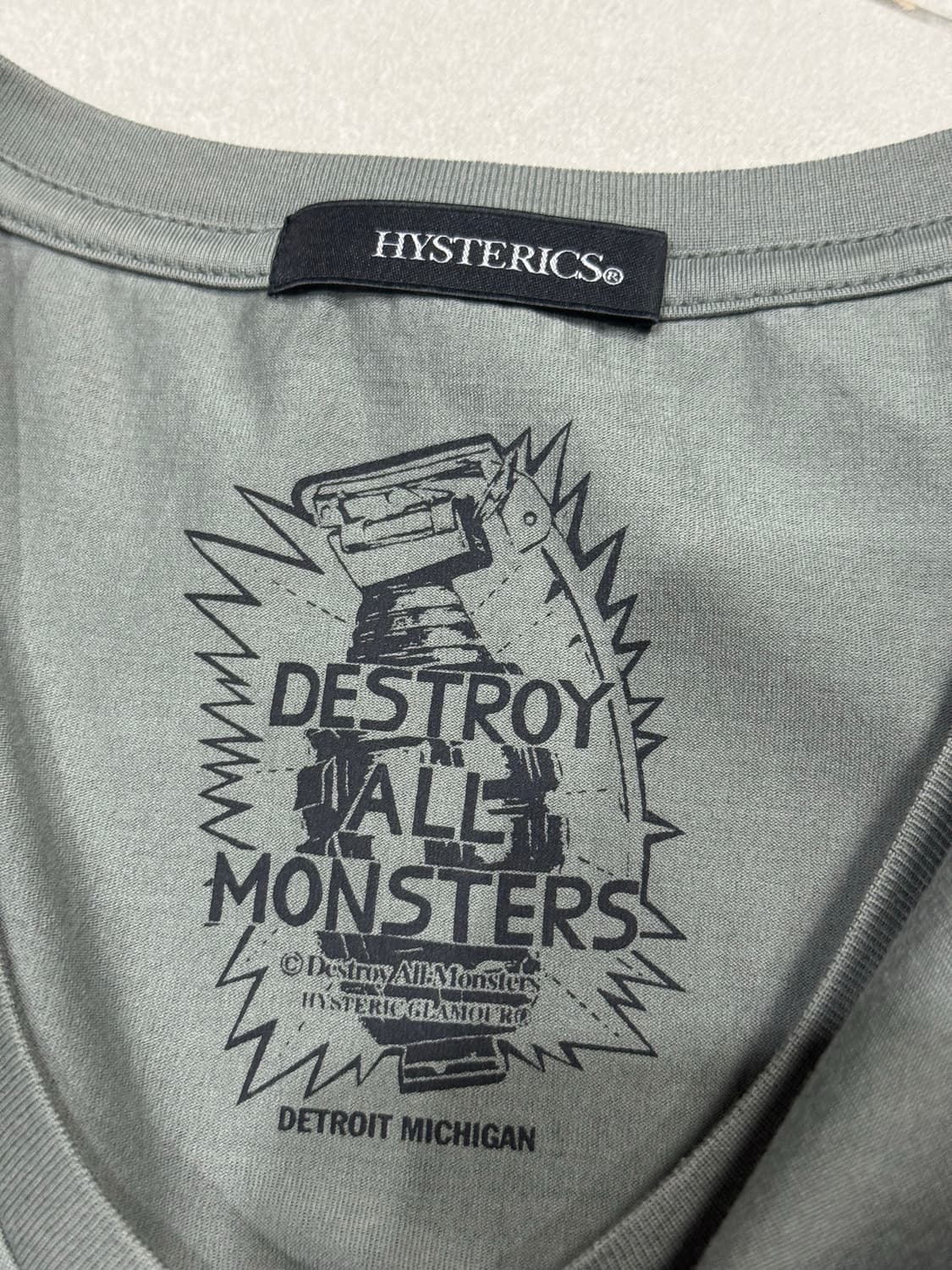 히스테릭 글래머 실제 별 스터드 디테일 락스타 히스걸 반팔 티셔츠 상품이미지5