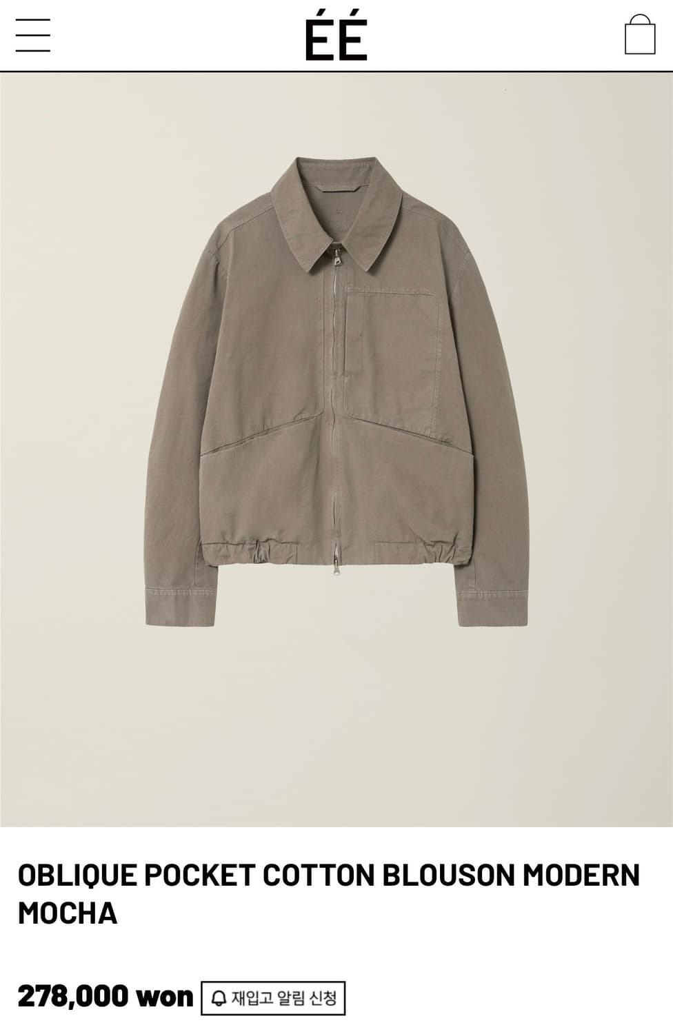EE cotton blouson (L) 상품이미지1
