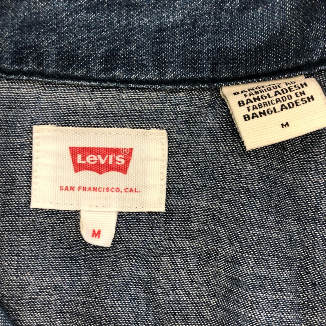 리바이스 웨스턴 데님셔츠 M 스냅단추 상품이미지6