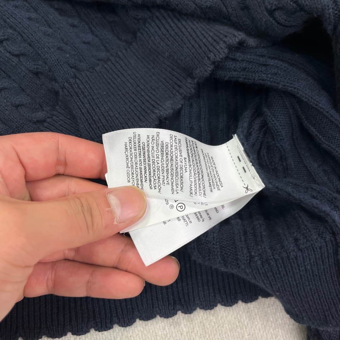 W 95 폴로 랄프로렌 프릴 꽈배기 가디건  상품이미지5