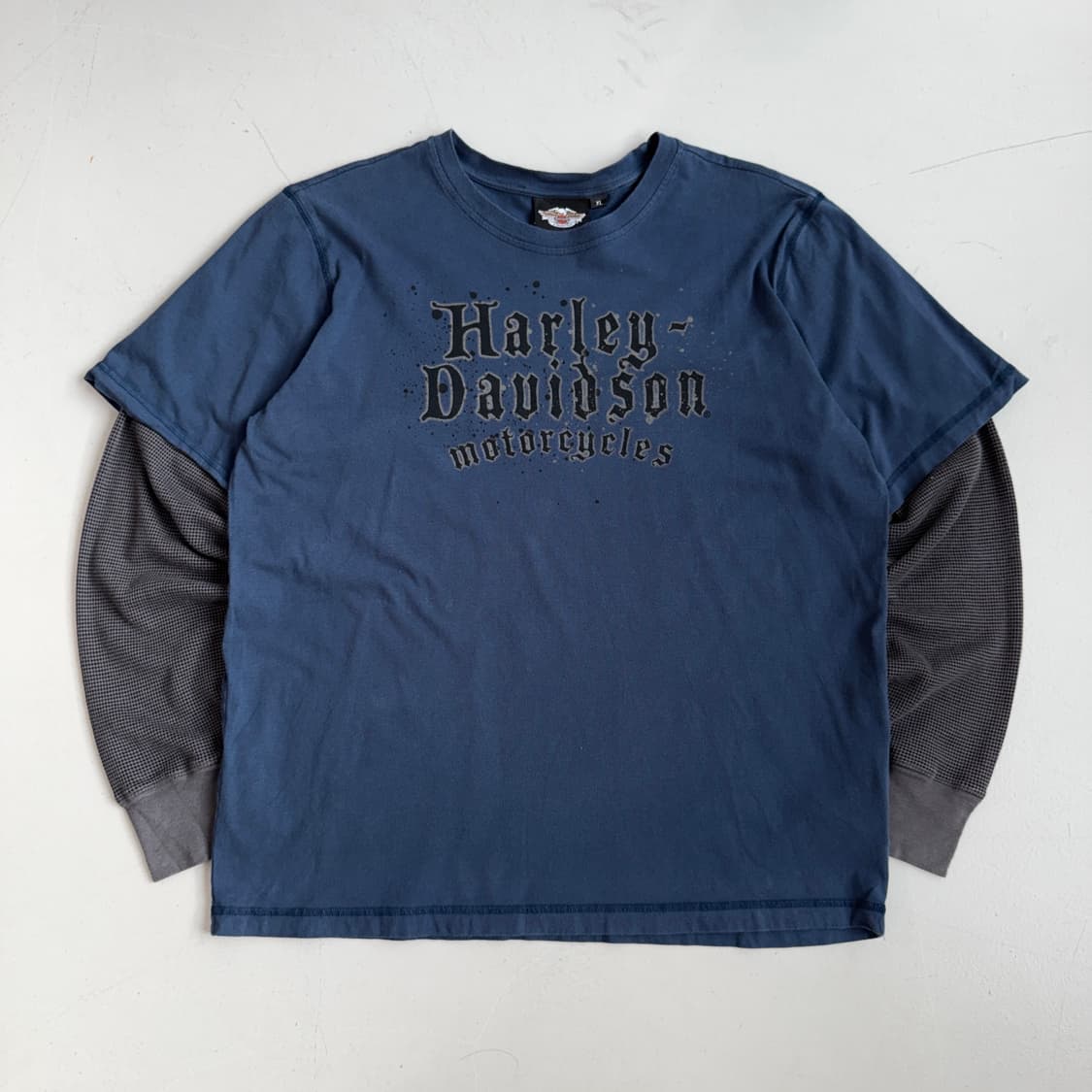 할리데이비슨 스컬 해골 레이어드 롱슬리브 상품이미지2