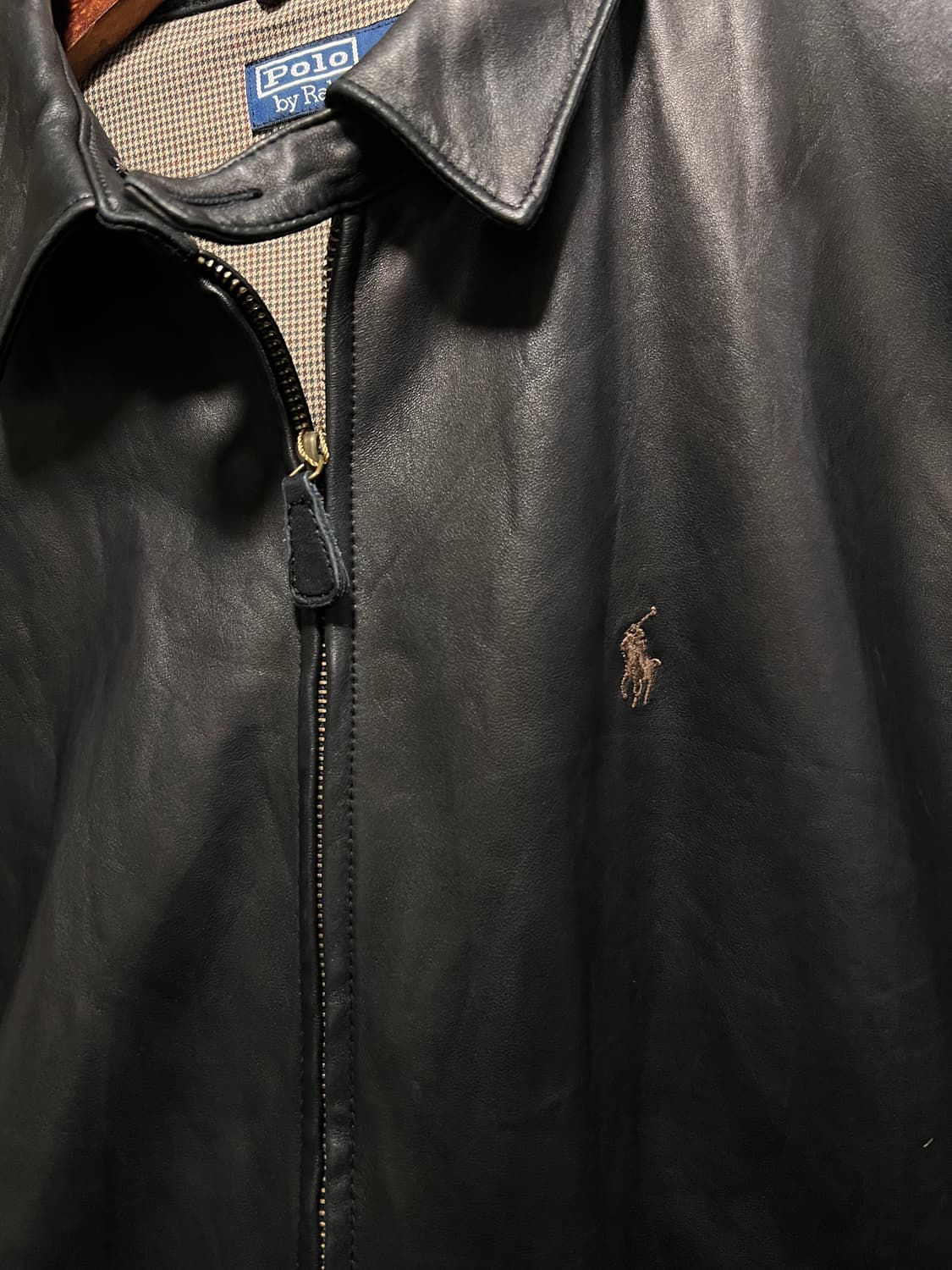 [L]폴로 랄프로렌 맥스웰 램스킨 블랙 레더 자켓 상품이미지3