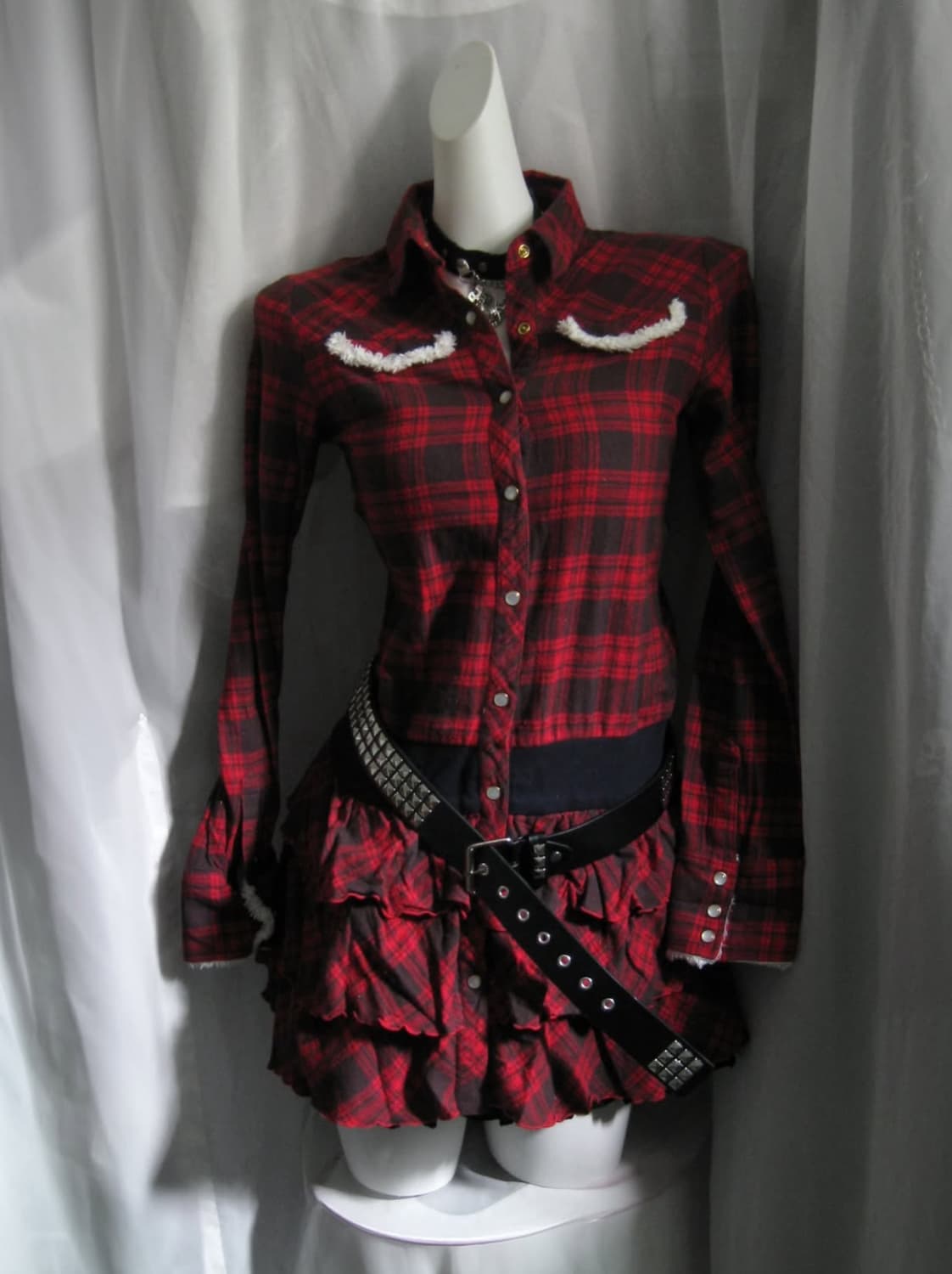 Tartan check winter dress 상품이미지1