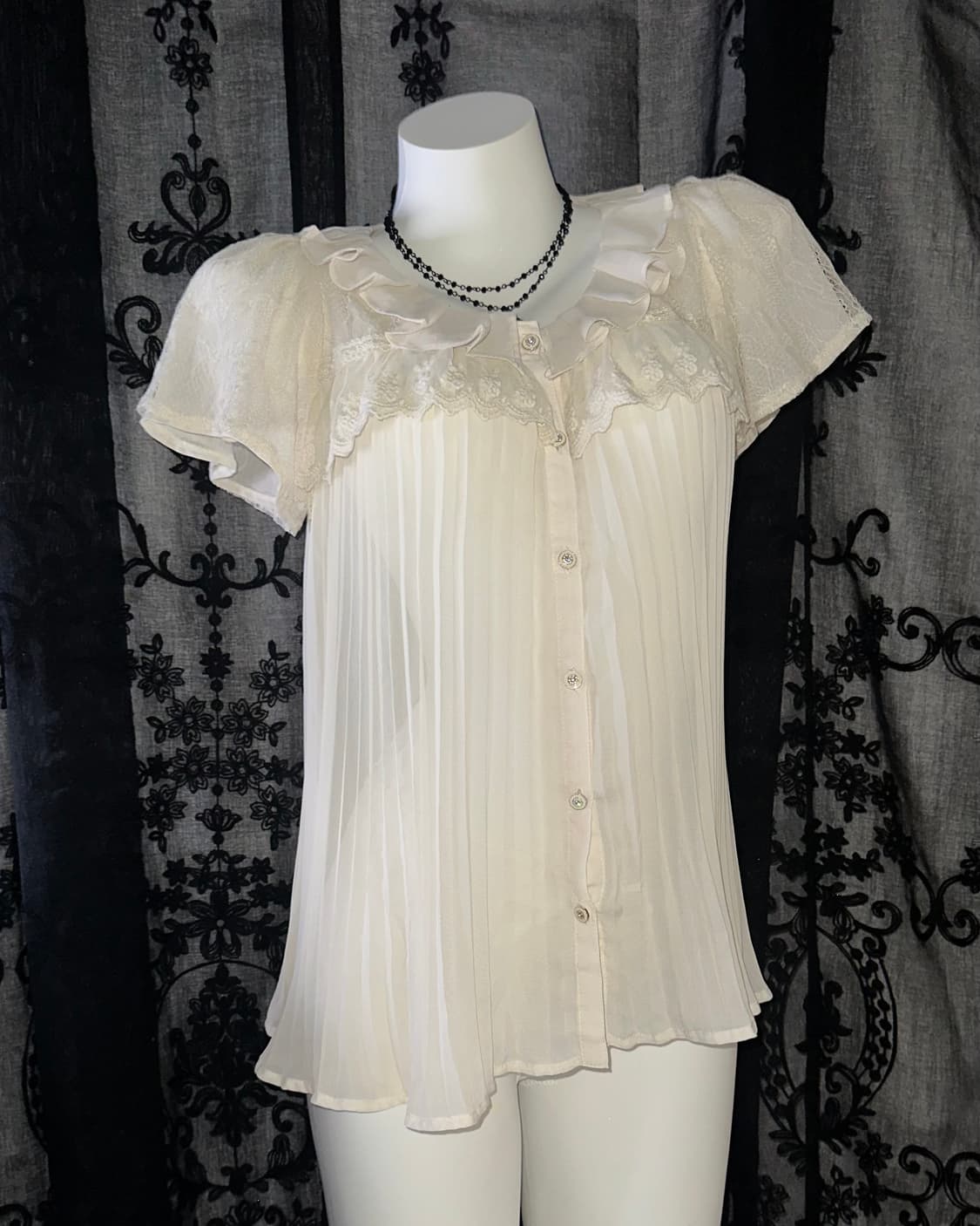 ivory lace blouse 상품이미지1