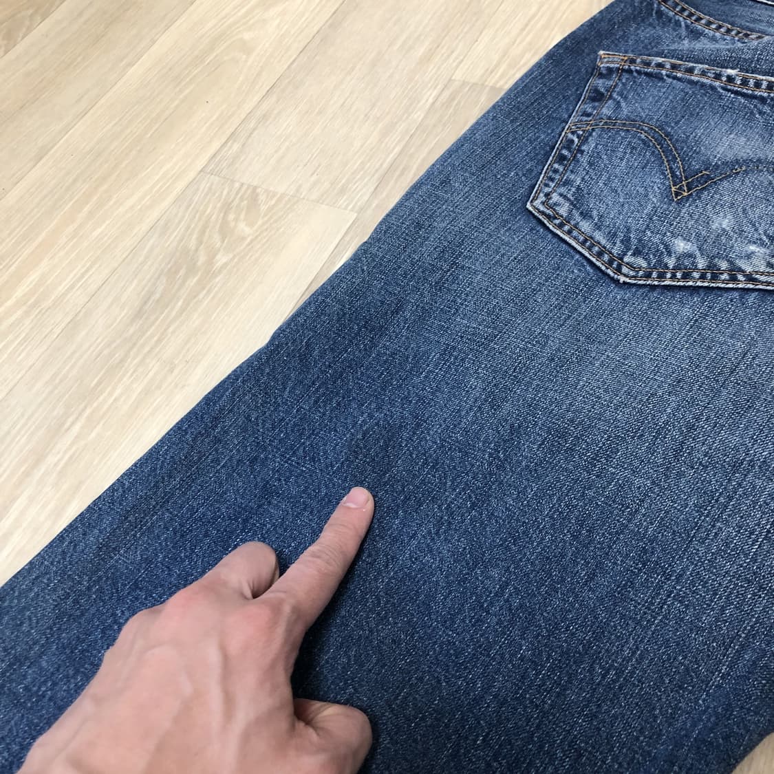 (31) 00's 리바이스 501 스트레이트진 04501 워시드 연청 데 상품이미지8