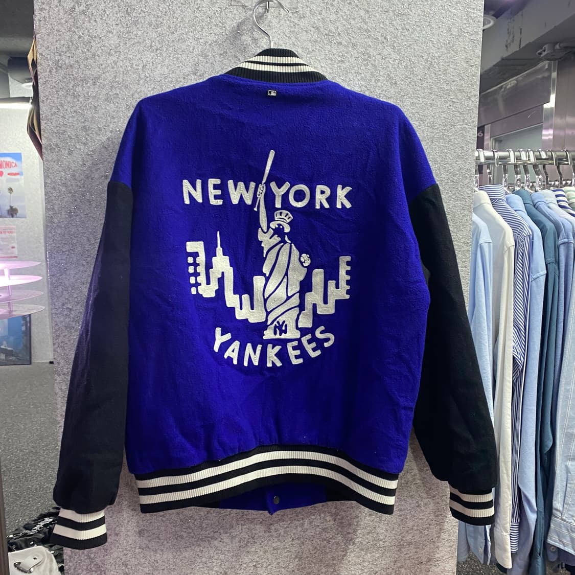 MLB 빅로고 모직 바시티 자켓 B3206 상품이미지3