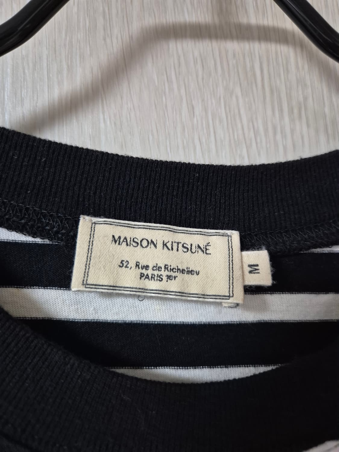 (정품) 메종키츠네 스트라이프 롱슬리브 긴팔 티셔츠 M 상품이미지4