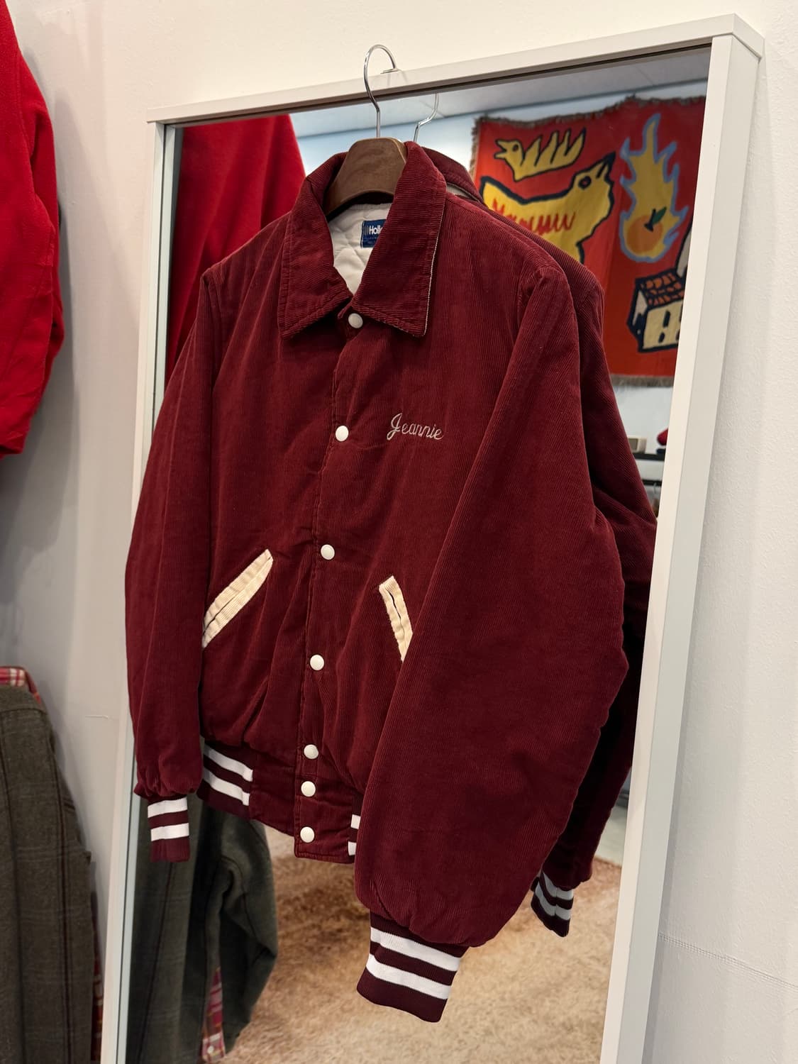 90s Holloway 할로웨이 코듀로이 바시티 자켓 (made USA) 상품이미지1