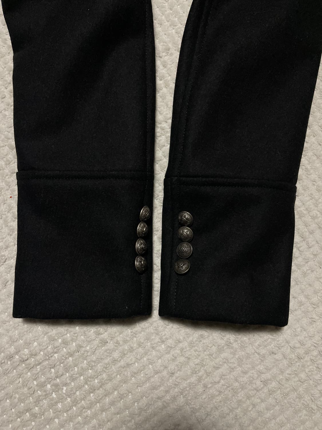 SOLID HOMME 솔리드 옴므 웨스턴 무드 싱글 울 코트 블랙 상품이미지7