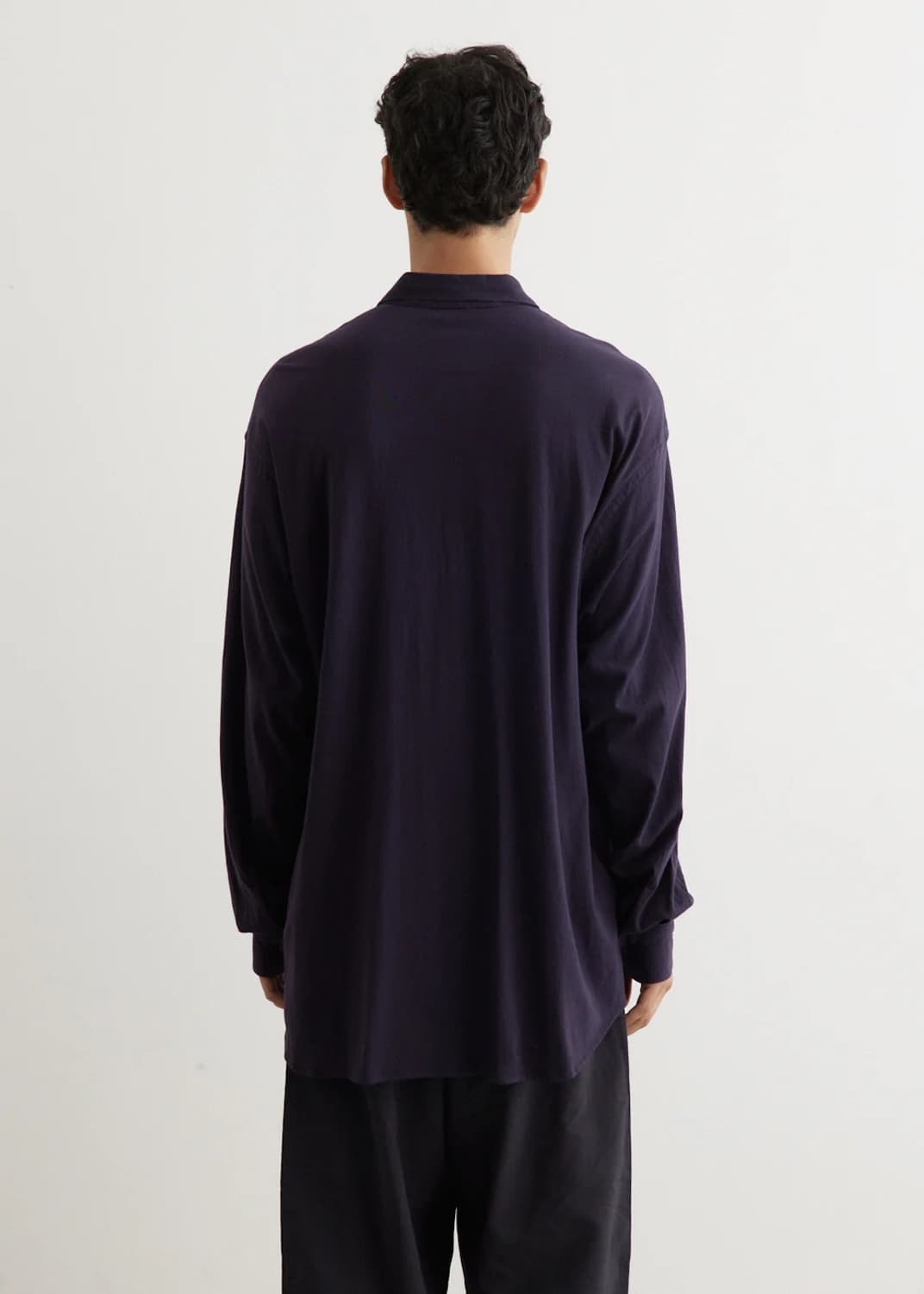 코모리 코튼 저지 셔츠 네이비 3 상품이미지5