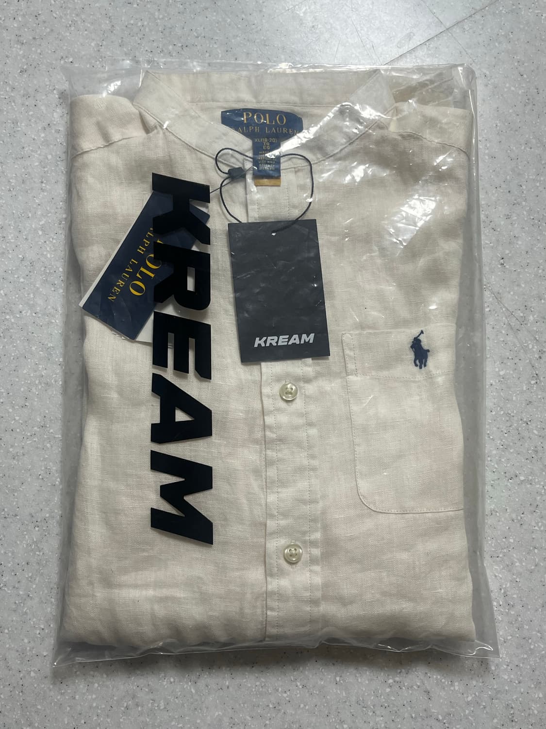 (새상품)폴로 랄프로렌 린넨 셔츠 아이보리 상품이미지4