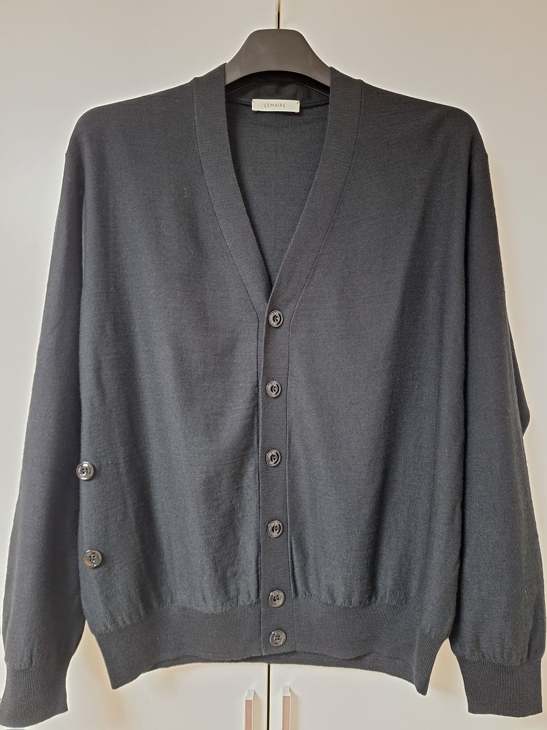 [S] 르메르 25SS 트위스트 울 가디건 블랙 S 상품이미지2