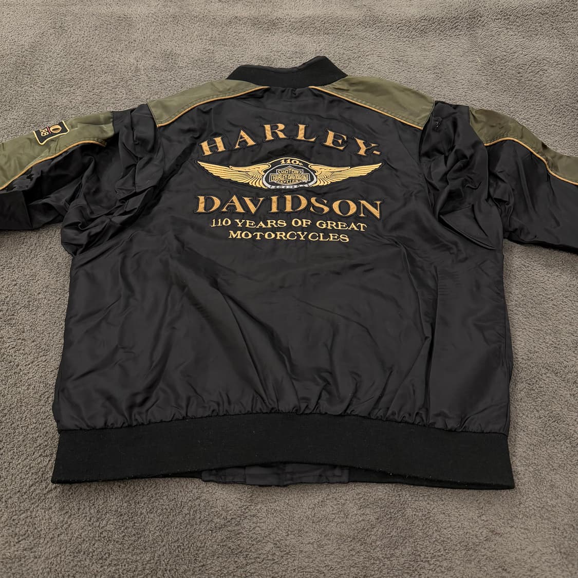 [ 정품/M ] 할리데이비슨 110주년 로고 루즈핏 라이더 자켓 상품이미지4