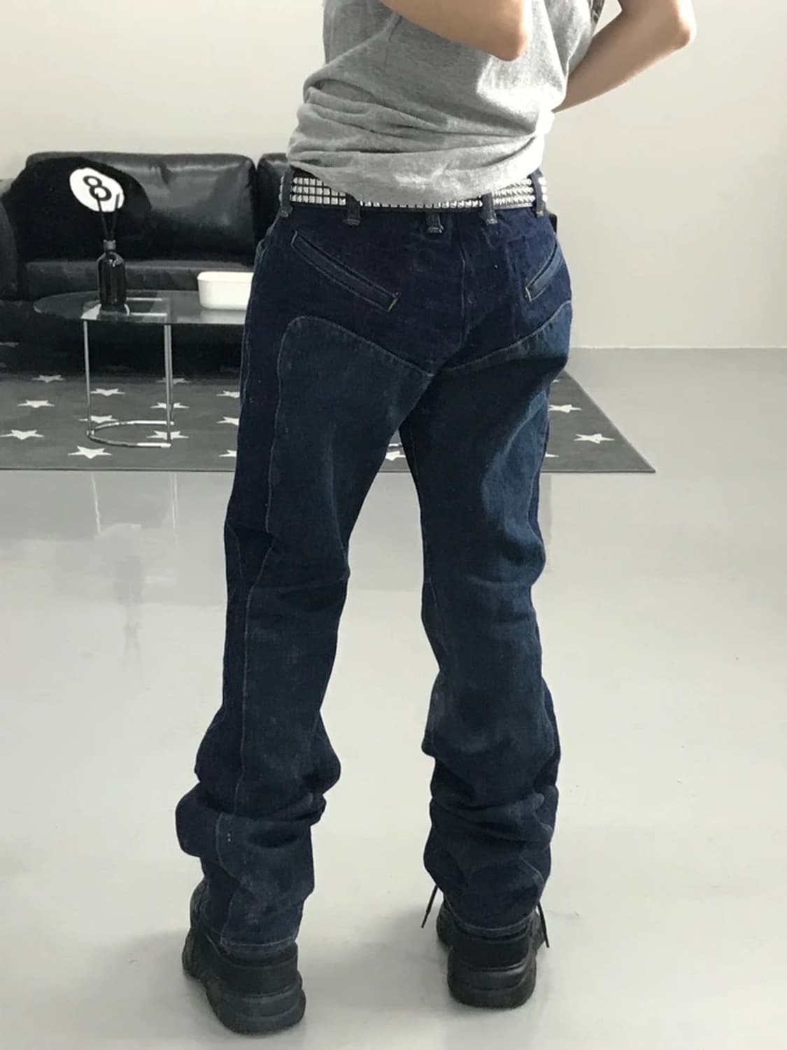 희귀 GDC 투톤 데님 팬츠 상품이미지2