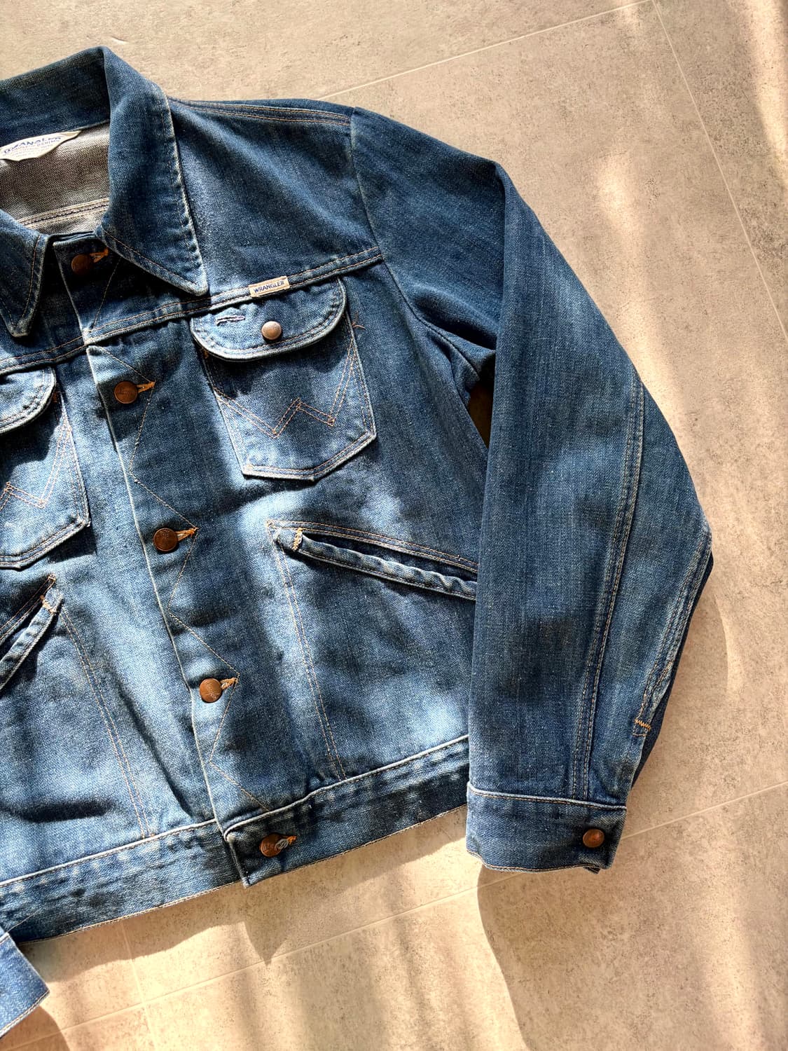 70's 랭글러 M125 데님 트러커 자켓 42 상품이미지5