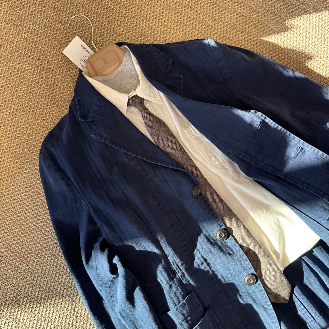 BSF 이탈리안 최상급 게버딘 코튼 아메카지 블레이저 필드코트 숏코트
 상품이미지10