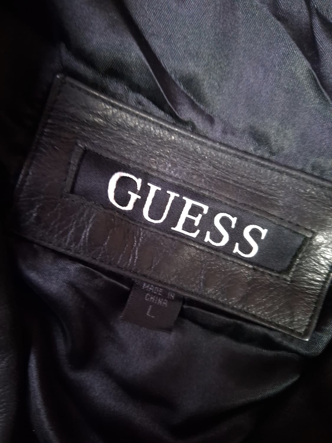 오리지날 게스 리얼레더 반코트 상품이미지3