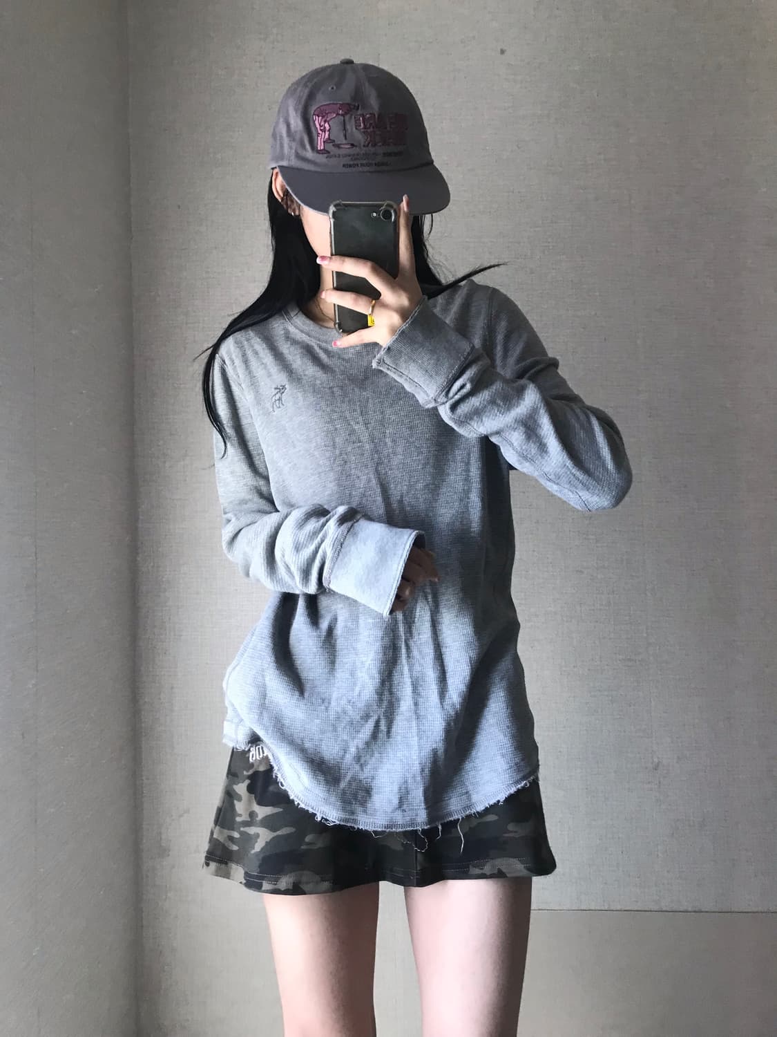 아베크롬비 그레이 롱슬리브 상품이미지2