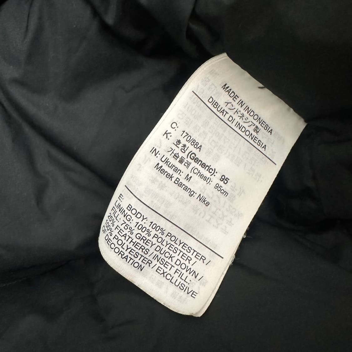 NIKE 나이키 덕다운 롱패딩 블랙 M 상품이미지8