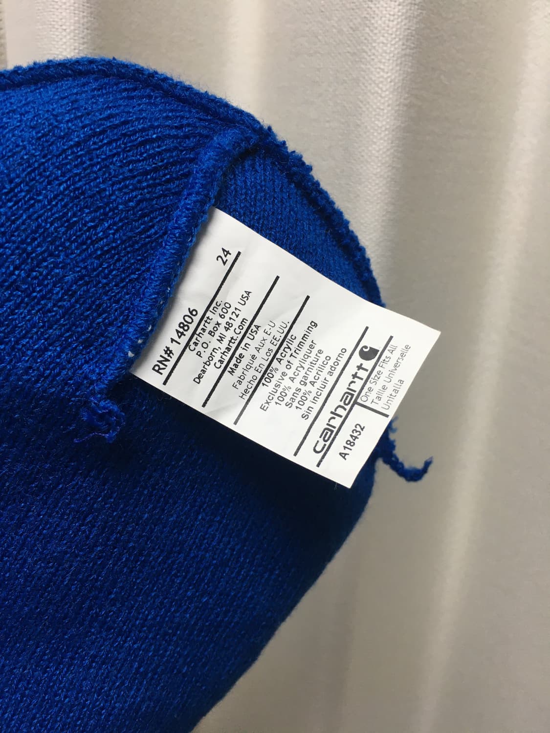 칼하트 니트 비니 블루 상품이미지3