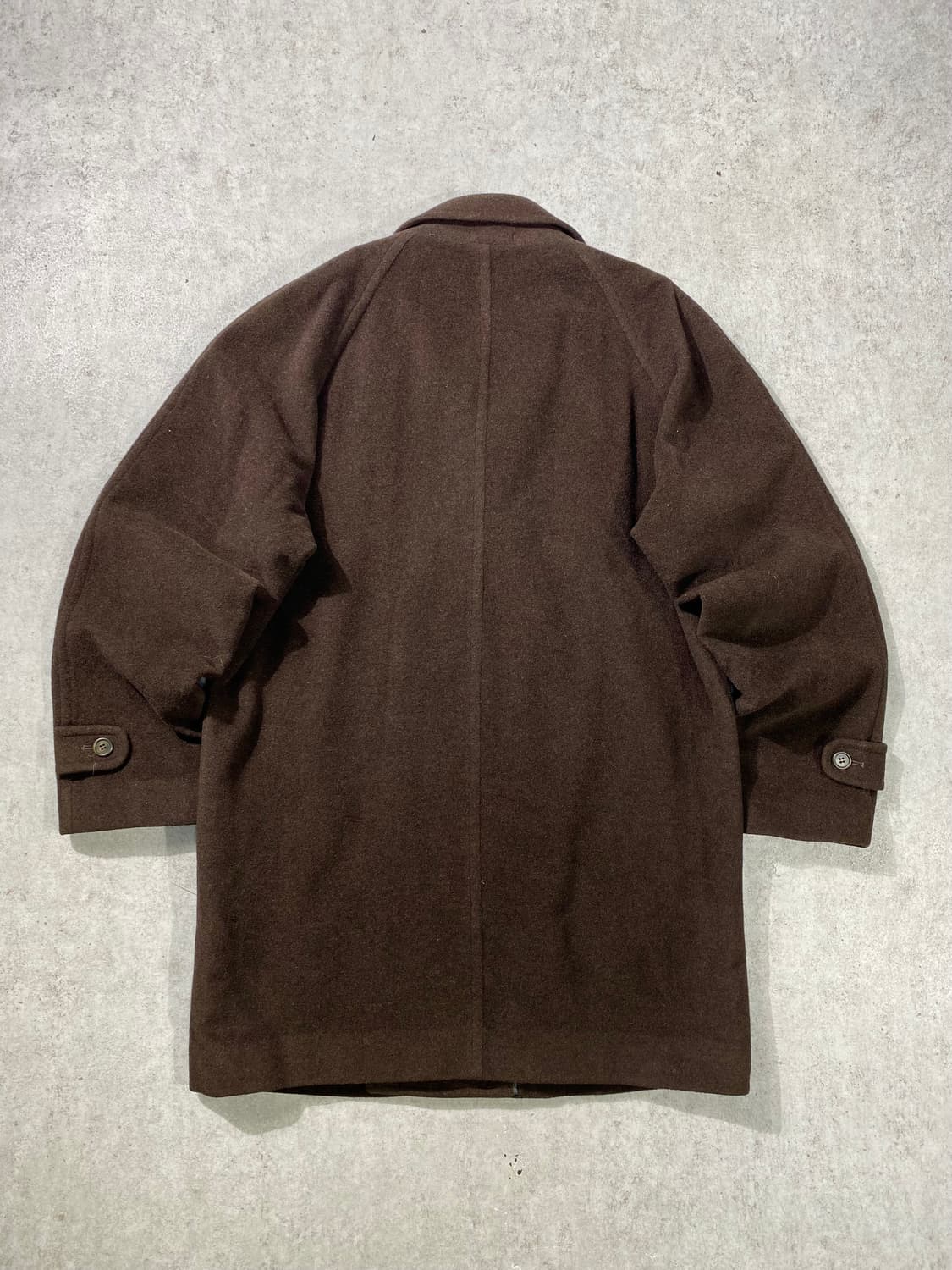 [L] 90s Bato-Loto 브라운 캐시미어 블렌디드 더블 코트 상품이미지5