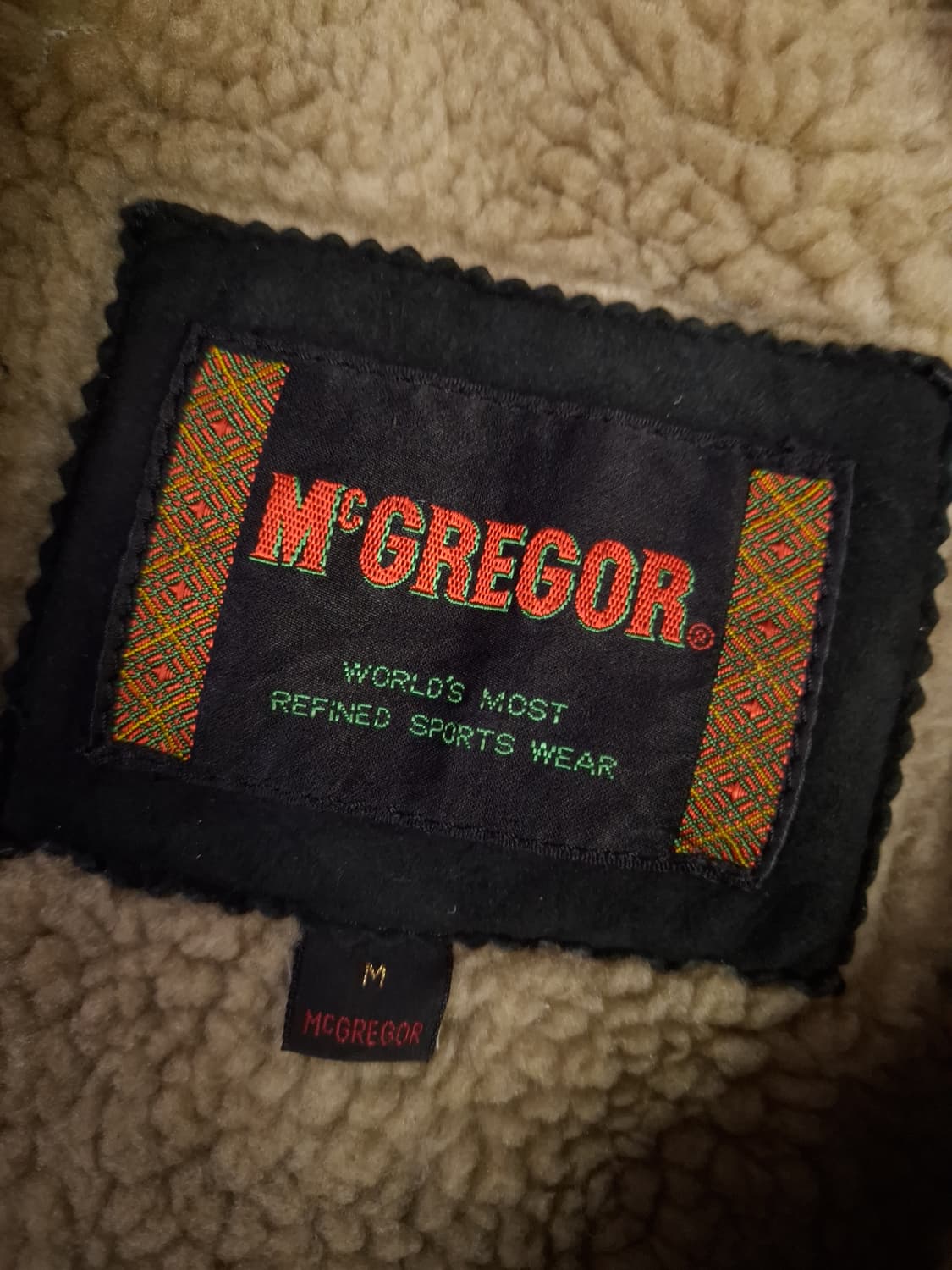 오리지날 80's 일본판 맥그리거 리얼레더 시어링 무스탕 상품이미지3