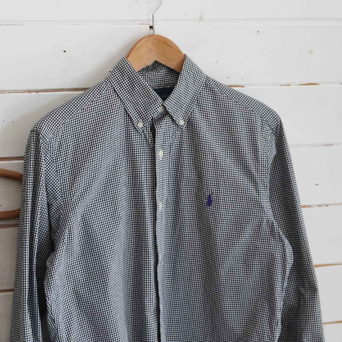 (착용컷) 폴로 랄프로렌 체크 셔츠 (남성용 98-100) 상품이미지1