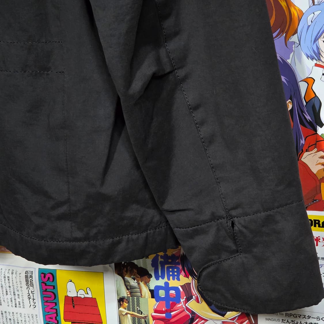 JPN 블랙 코튼 나일론 멀티 포켓 투지퍼 자켓 상품이미지8