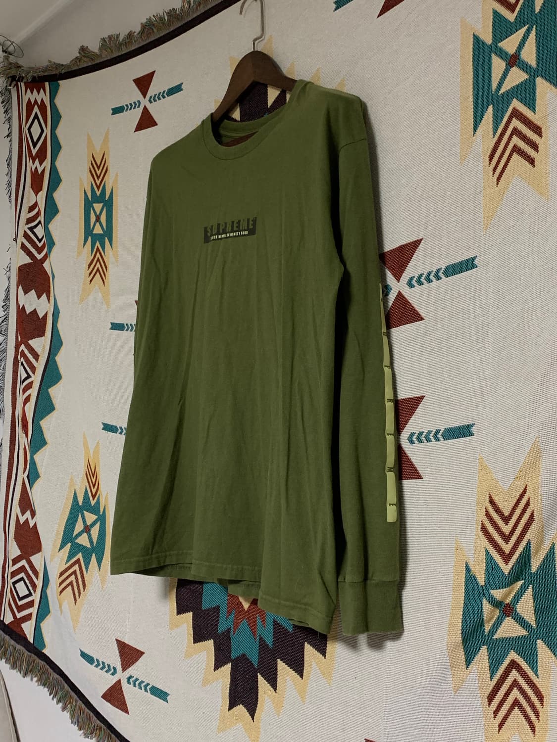 슈프림 롱슬리브 카키 올리브 L 상품이미지2