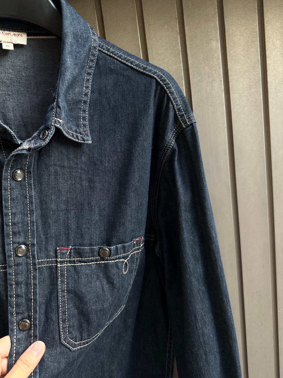Calvin Klein Jeans snap button shirts 상품이미지6