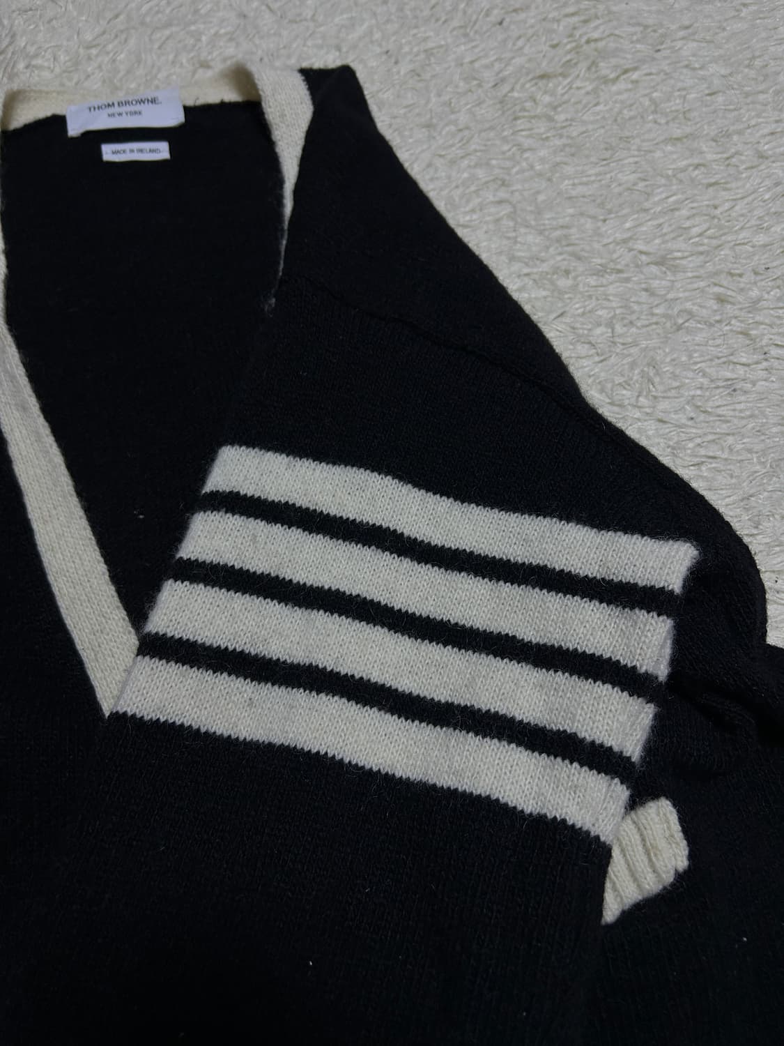 [3size] 톰브라운 사선완장 모헤어 가디건 상품이미지3