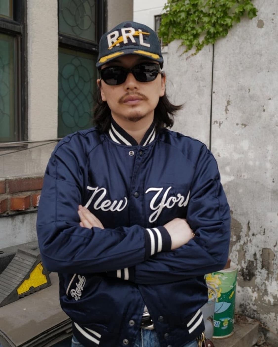 [초판] 랄프로렌 양키스 새틴 자켓 네이비 뉴욕 상품이미지5