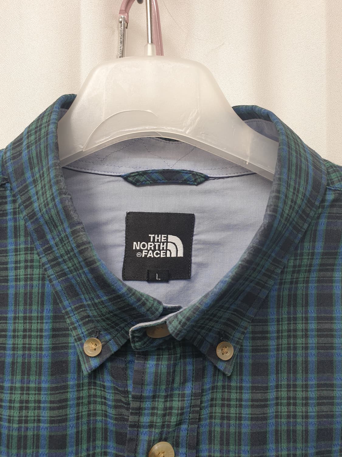 노스페이스 체크 긴팔 셔츠 L 상품이미지2