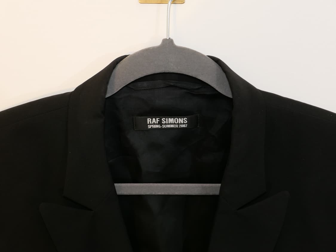 라프시몬스 07SS 피크드 라펠 블레이저 상품이미지4