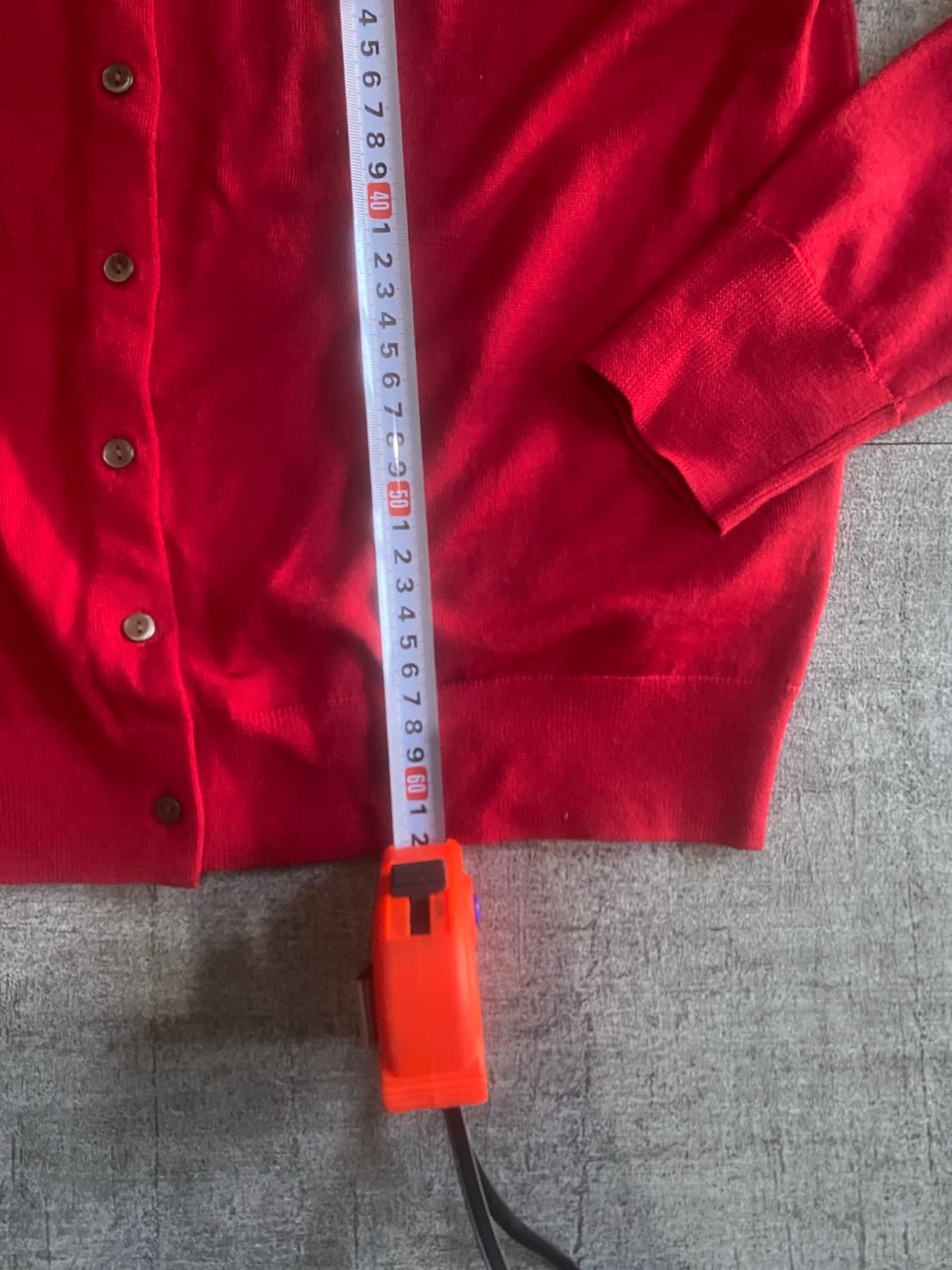 Uniqlo 유니클로 올드스쿨아메카지 모리걸 라운드넥가디건 레드 상품이미지4