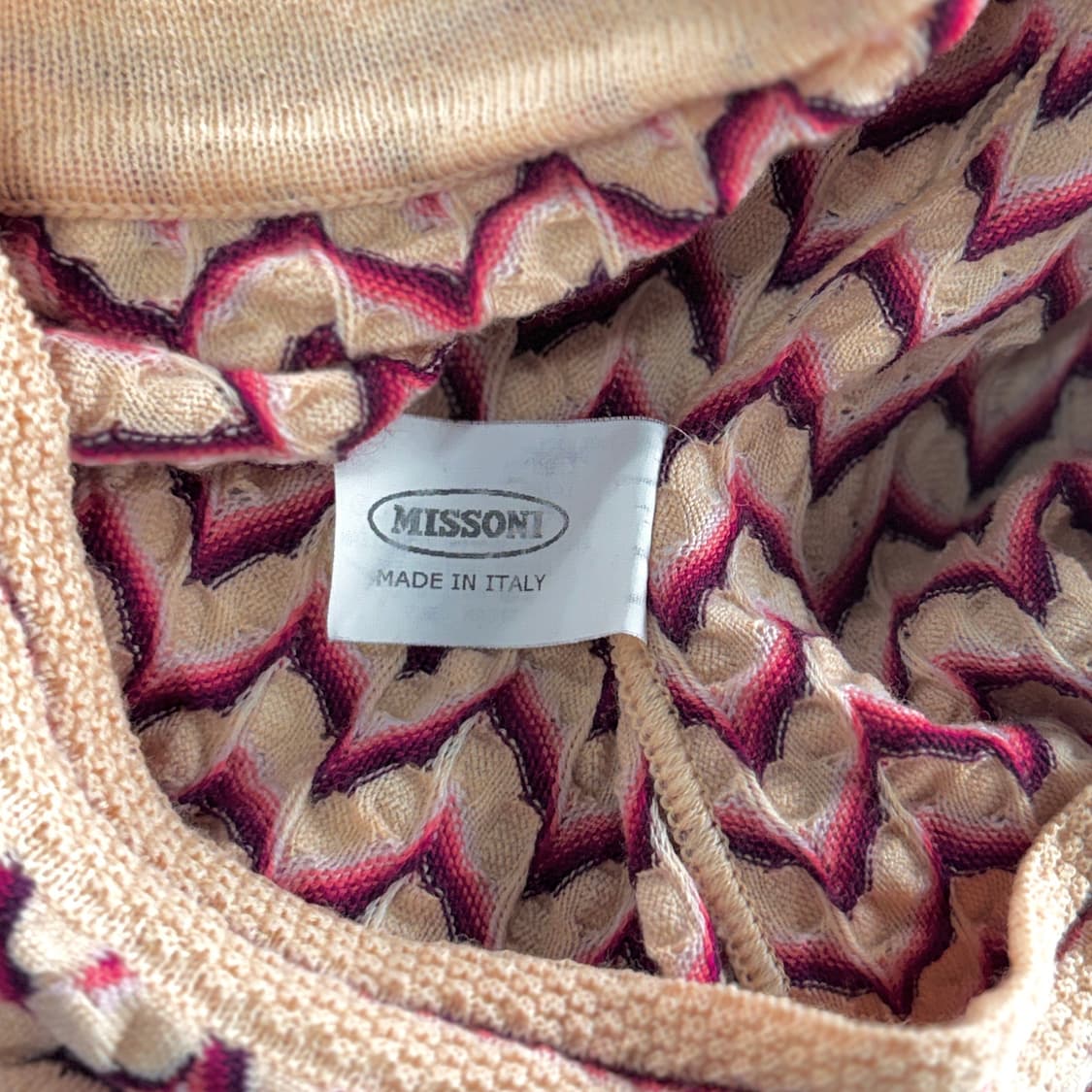 미쏘니 MISSONI 멀티컬러 울 니트 가디건 상품이미지4