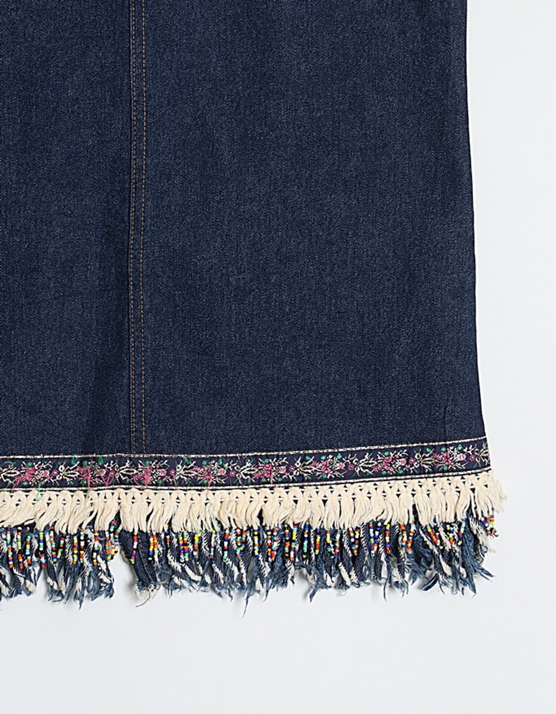 Kartica Blue Fringe Denim Skirt (26) 상품이미지3