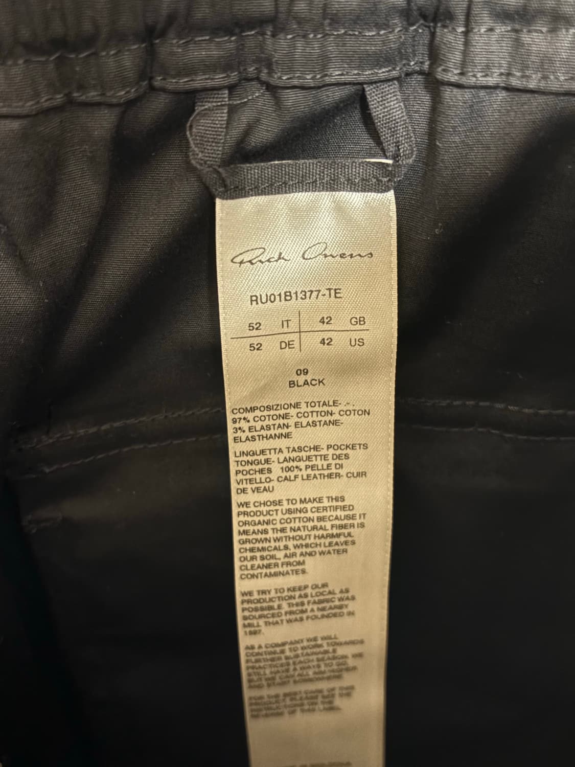 릭오웬스 바우하우스 팬츠 상품이미지3