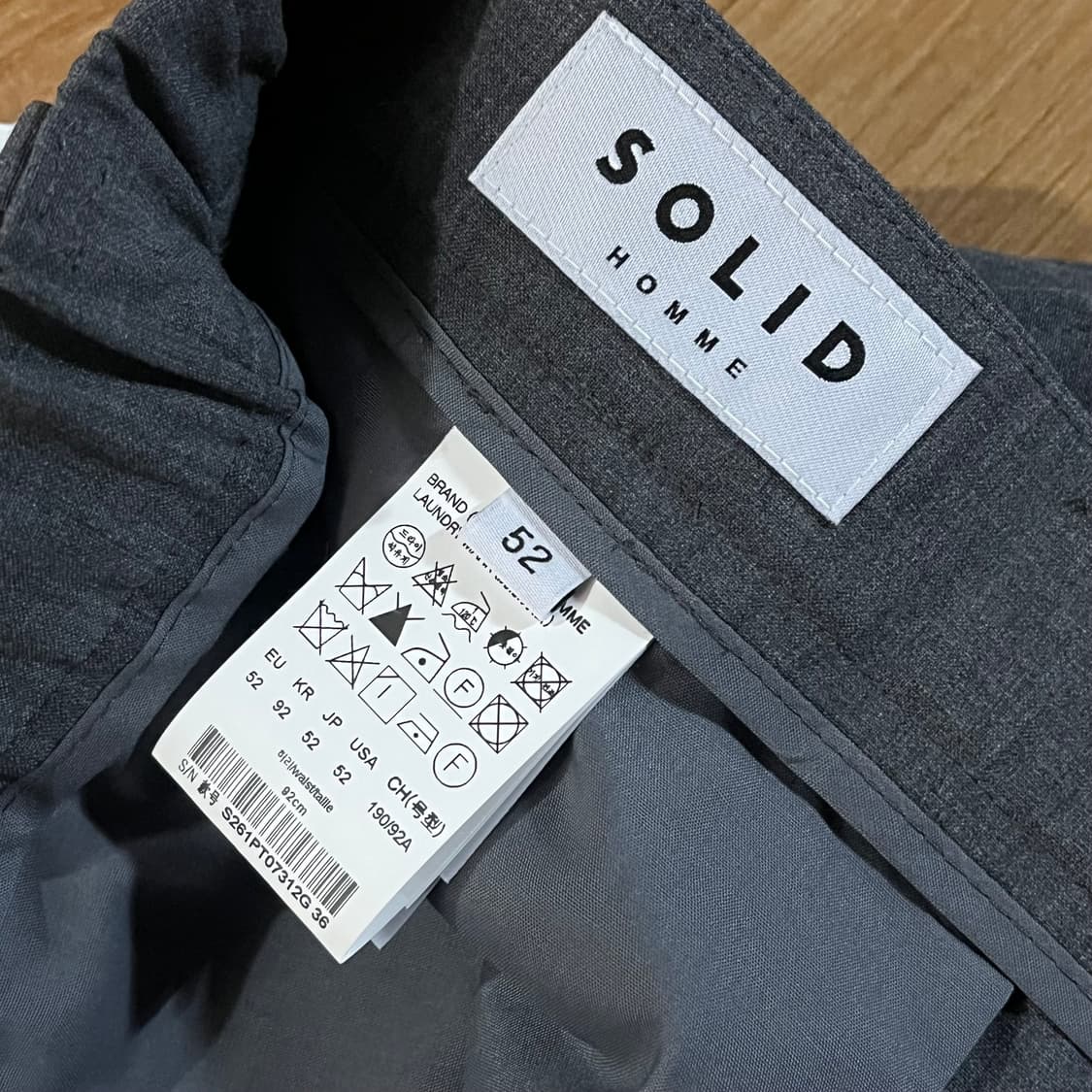 [35-37] (새상품) 솔리드옴므 26ss 밴딩 세미와이드 슬랙스 상품이미지9