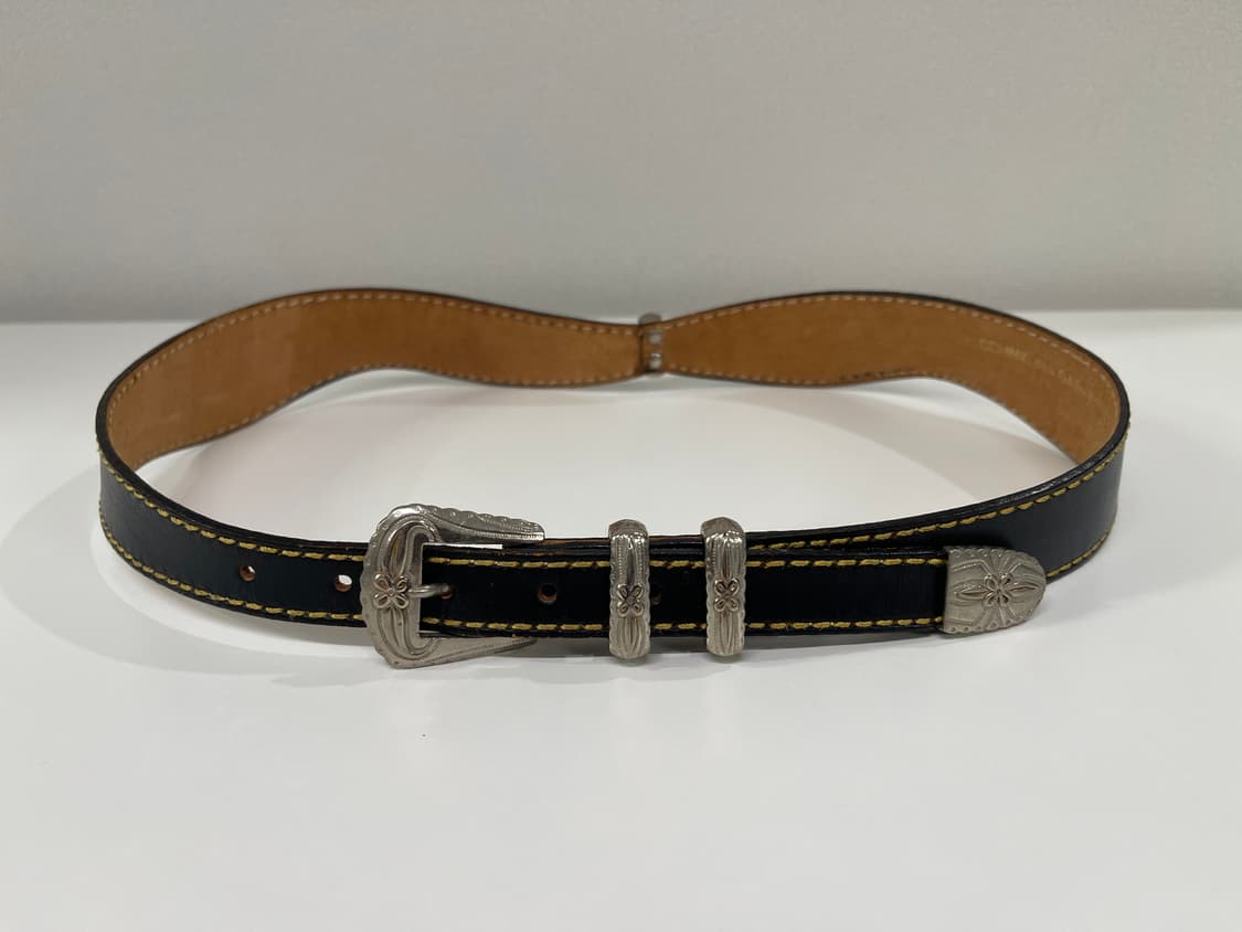 꼼데가르송 90s 웨스턴 레더 벨트 AD1990-1992 상품이미지2