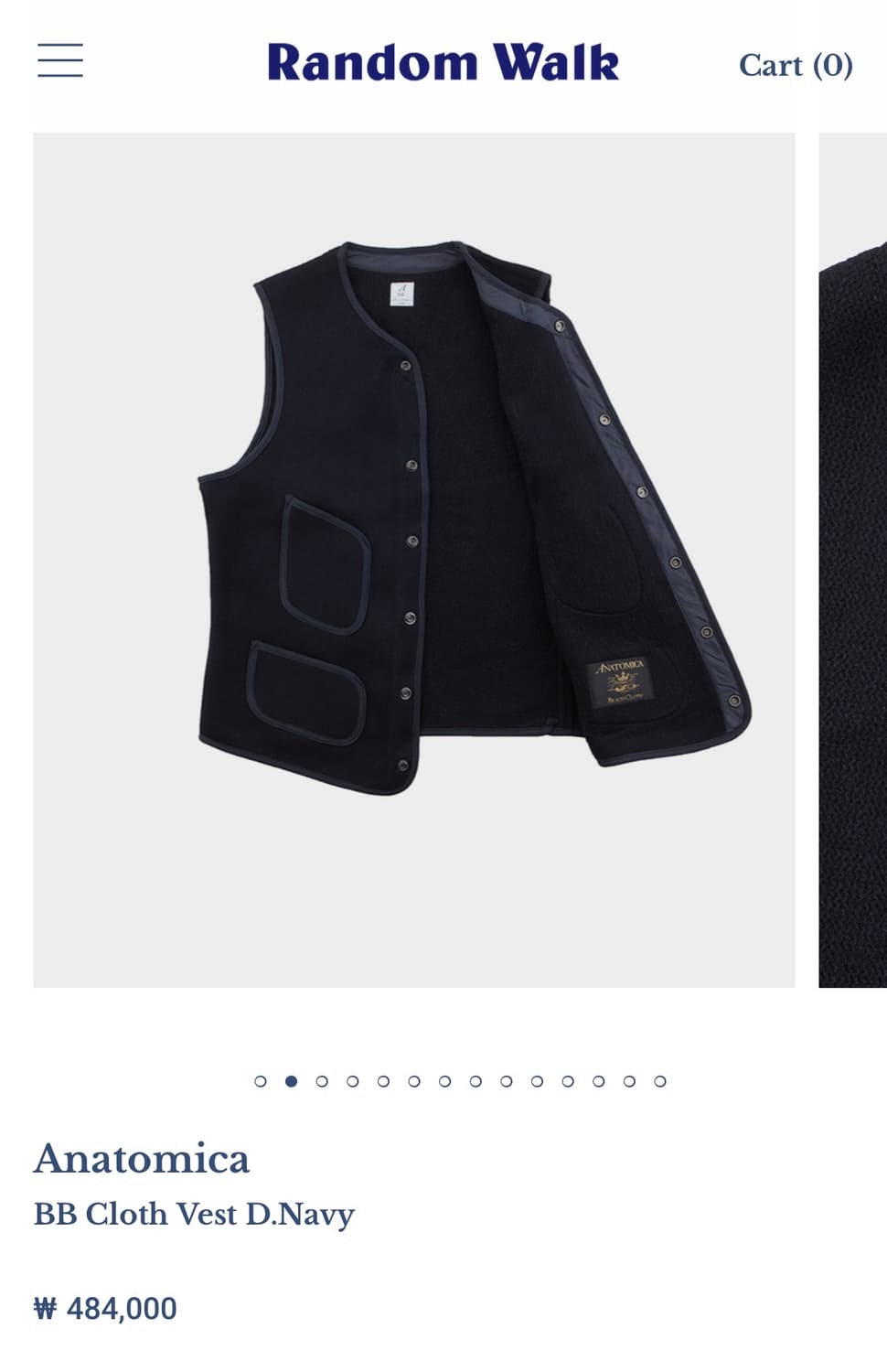 아나토미카 BB 네이비 베스트 (44) 상품이미지2